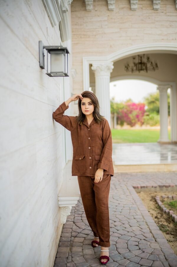 Brown Luxe Co-ord Set